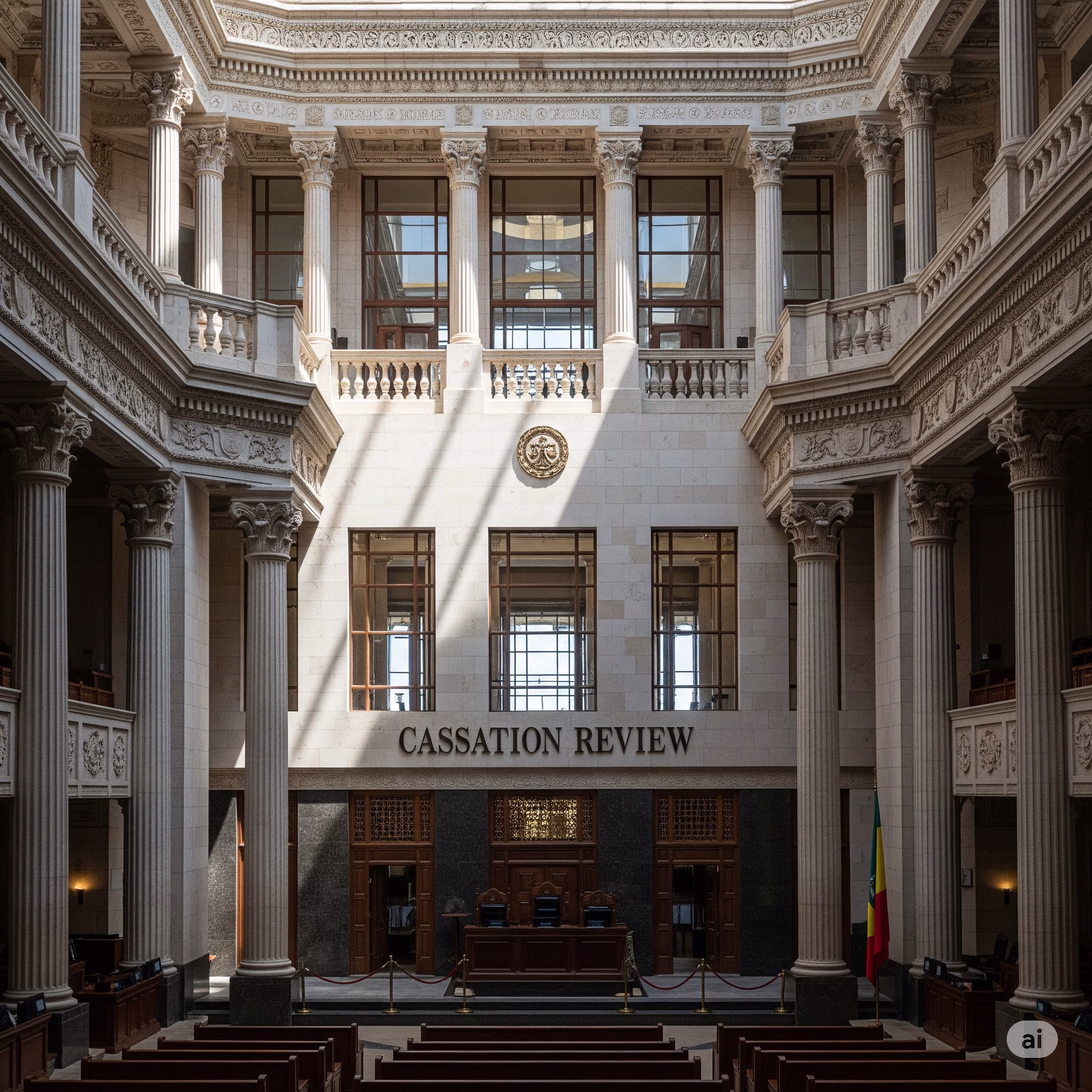 AI generated image of a court